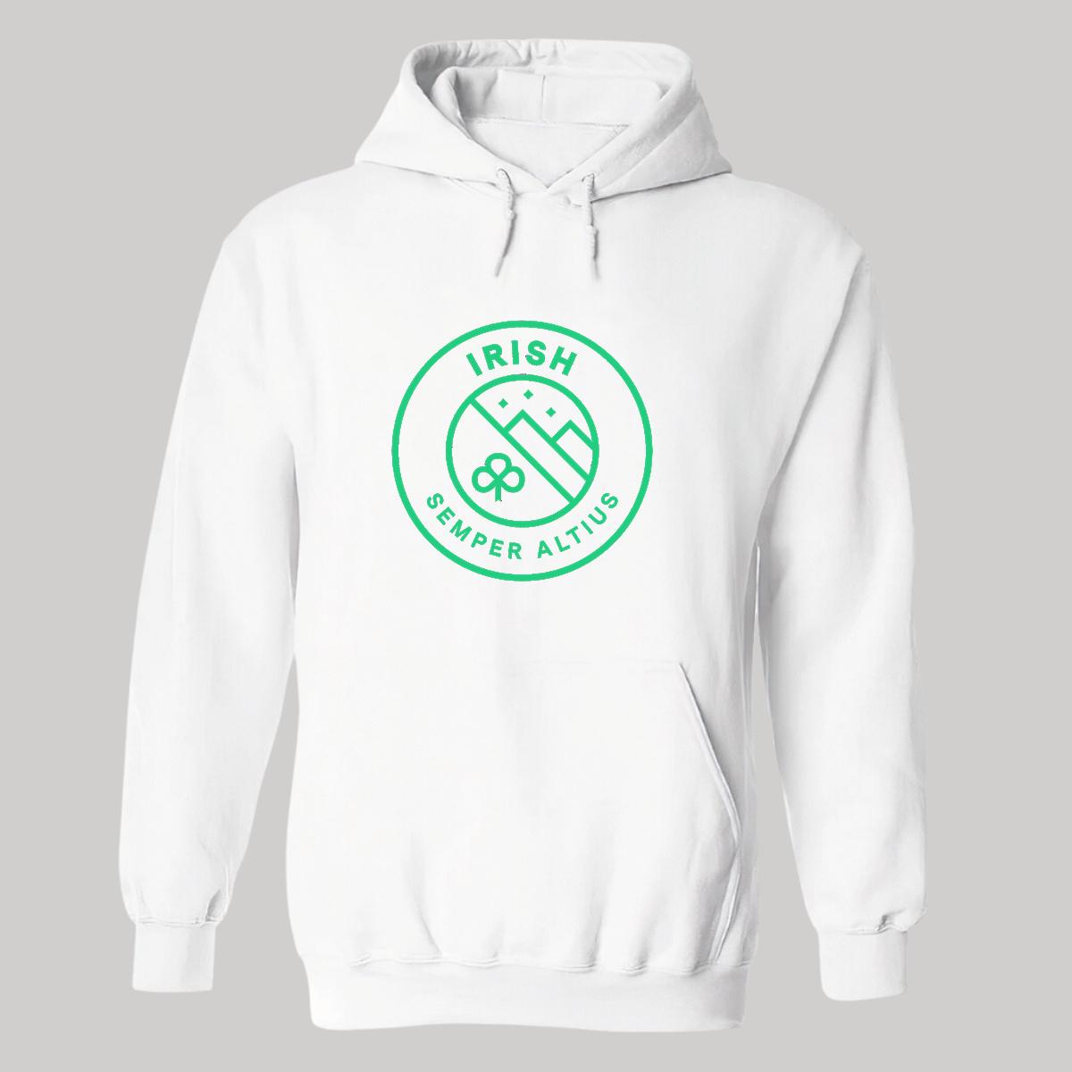 Sudadera c/Capucha Unisex Blanco Personalizable Logo