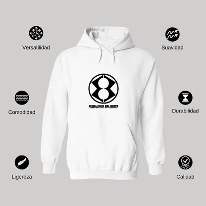 Sudadera c/Capucha Unisex Blanco Personalizable Logo