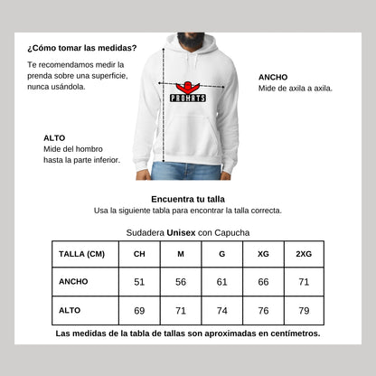 Sudadera c/Capucha Unisex Blanco Personalizable Logo