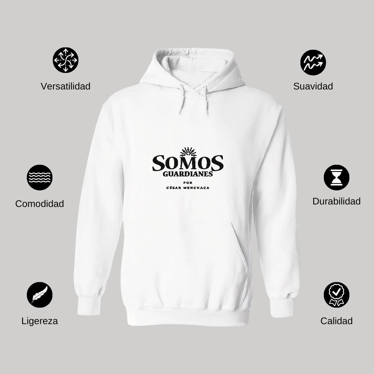 Sudadera c/Capucha Unisex Blanco Personalizable Logo