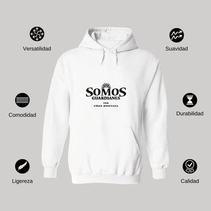 Sudadera c/Capucha Unisex Blanco Personalizable Logo