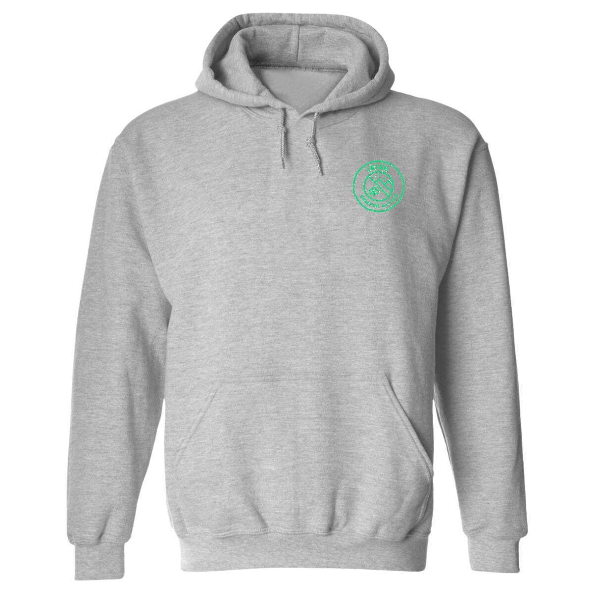 Sudadera c/Capucha Unisex Gris Personalizable Escudo