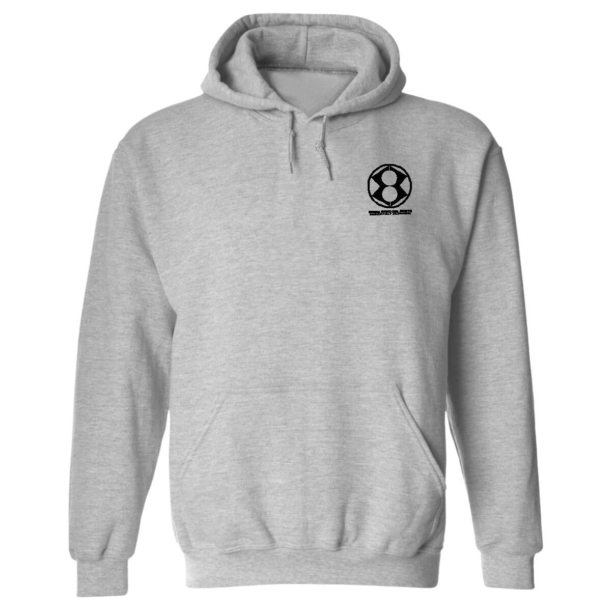 Sudadera c/Capucha Unisex Gris Personalizable Escudo