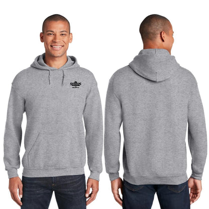 Sudadera c/Capucha Unisex Gris Personalizable Escudo