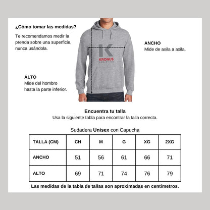 Sudadera c/Capucha Unisex Gris Personalizable Logo
