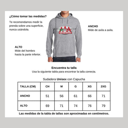 Sudadera c/Capucha Unisex Gris Personalizable Logo