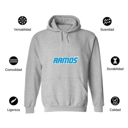Sudadera c/Capucha Unisex Gris Personalizable Logo