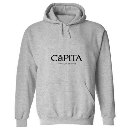 Sudadera c/Capucha Unisex Gris Personalizable Logo