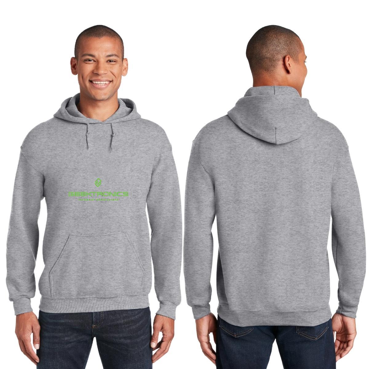 Sudadera c/Capucha Unisex Gris Personalizable Logo