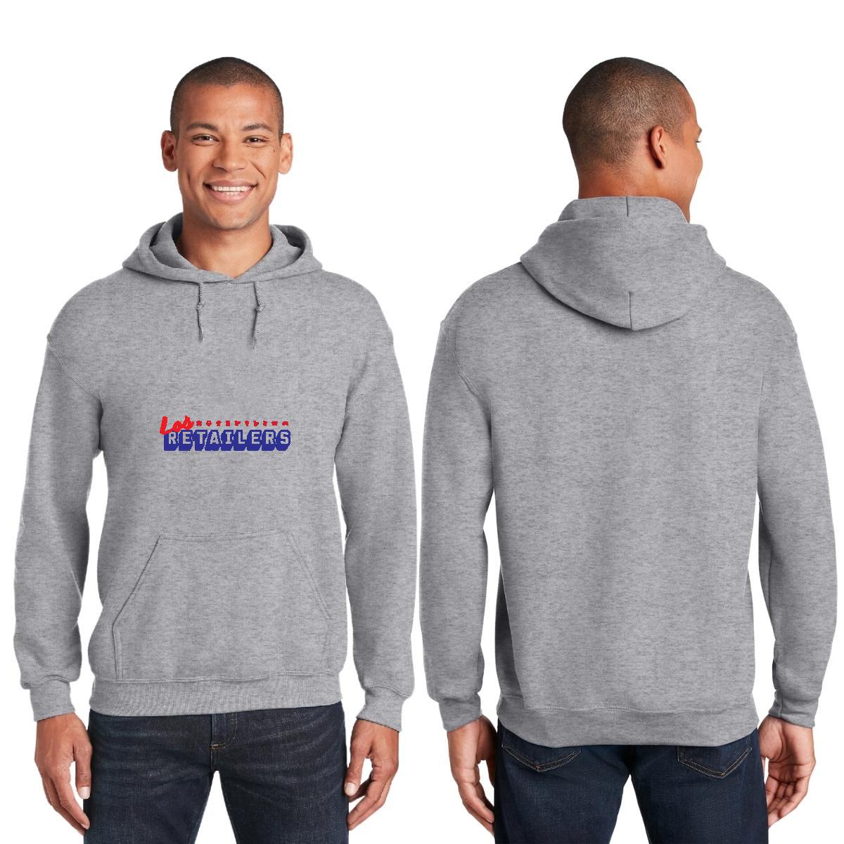 Sudadera c/Capucha Unisex Gris Personalizable Logo