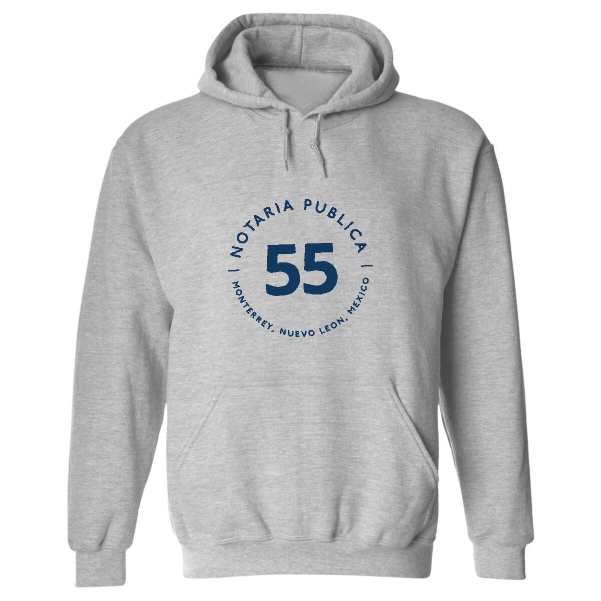 Sudadera c/Capucha Unisex Gris Personalizable Logo