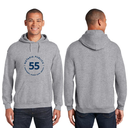 Sudadera c/Capucha Unisex Gris Personalizable Logo