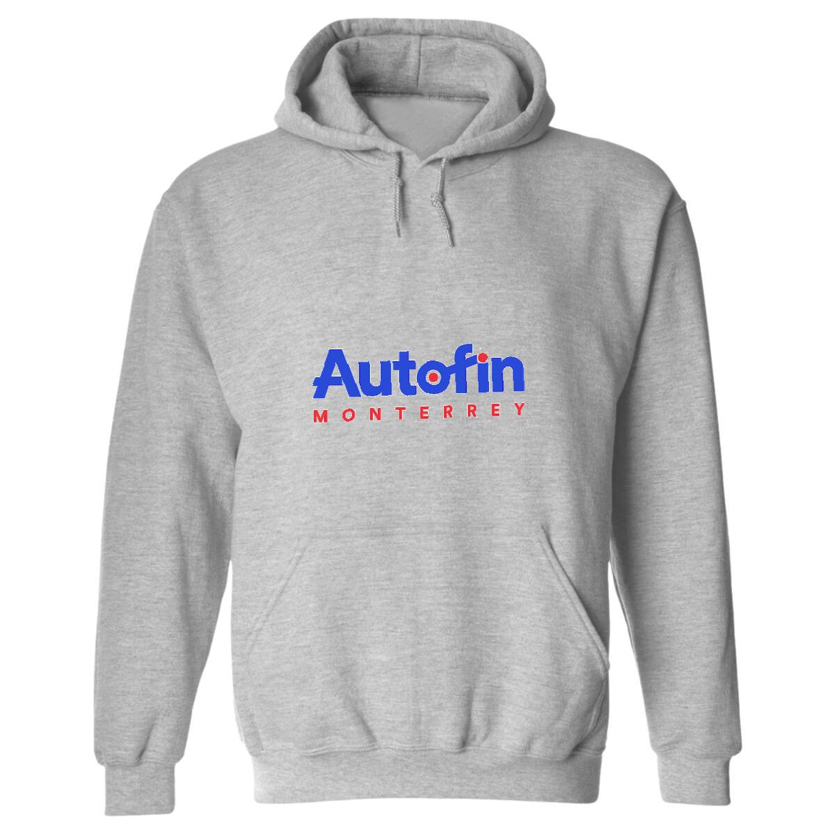 Sudadera c/Capucha Unisex Gris Personalizable Logo