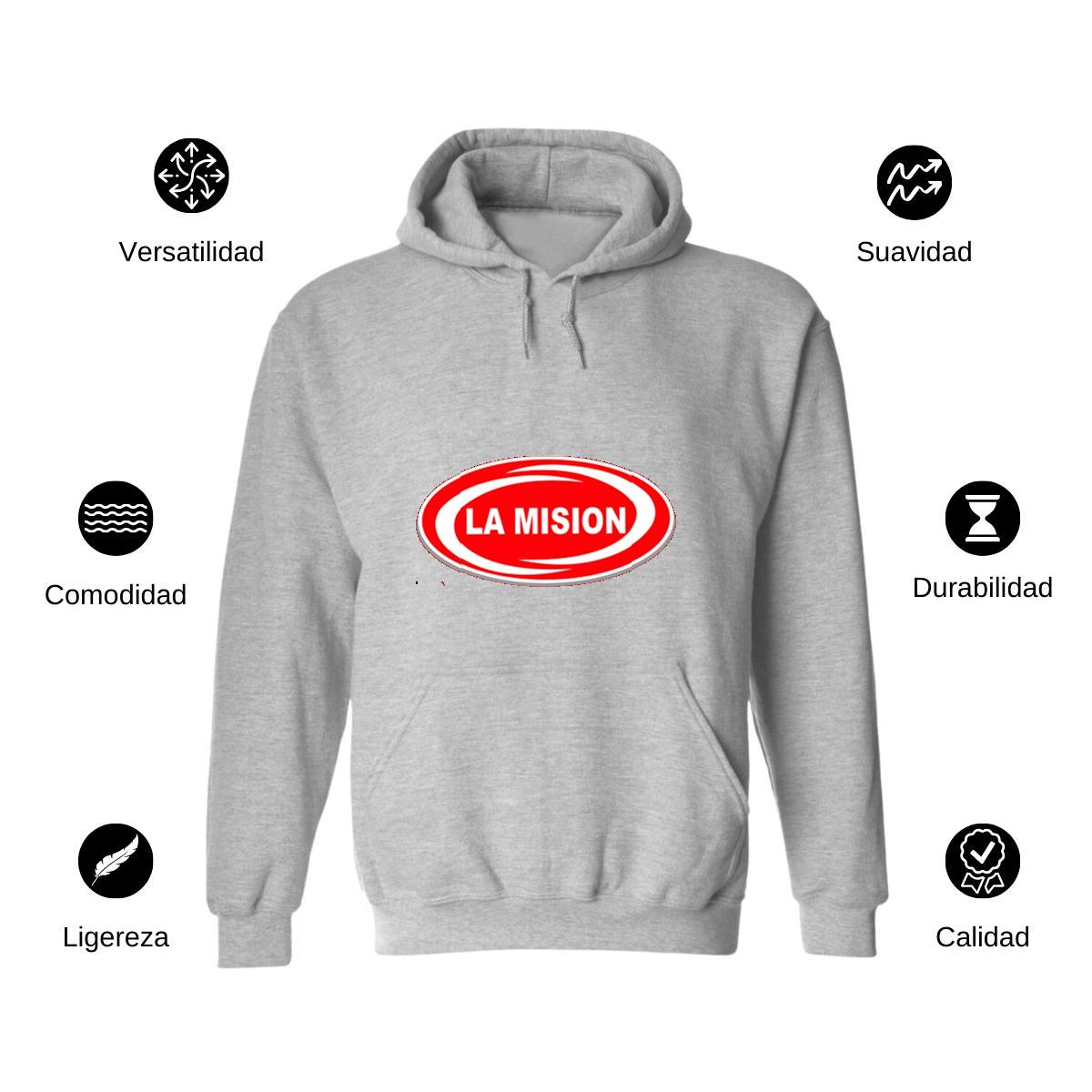 Sudadera c/Capucha Unisex Gris Personalizable Logo