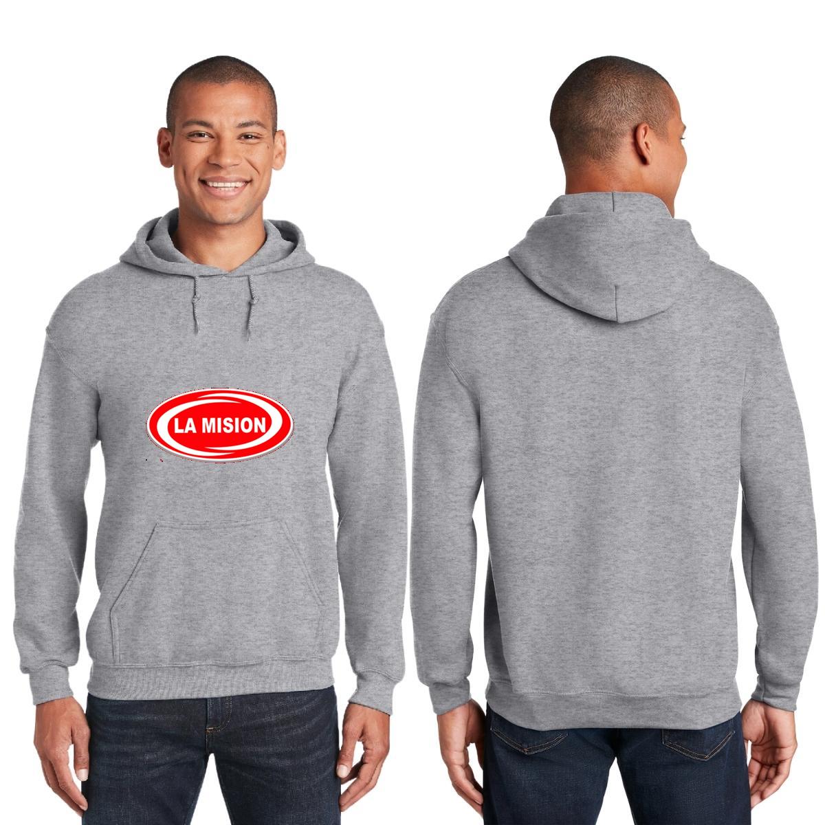 Sudadera c/Capucha Unisex Gris Personalizable Logo