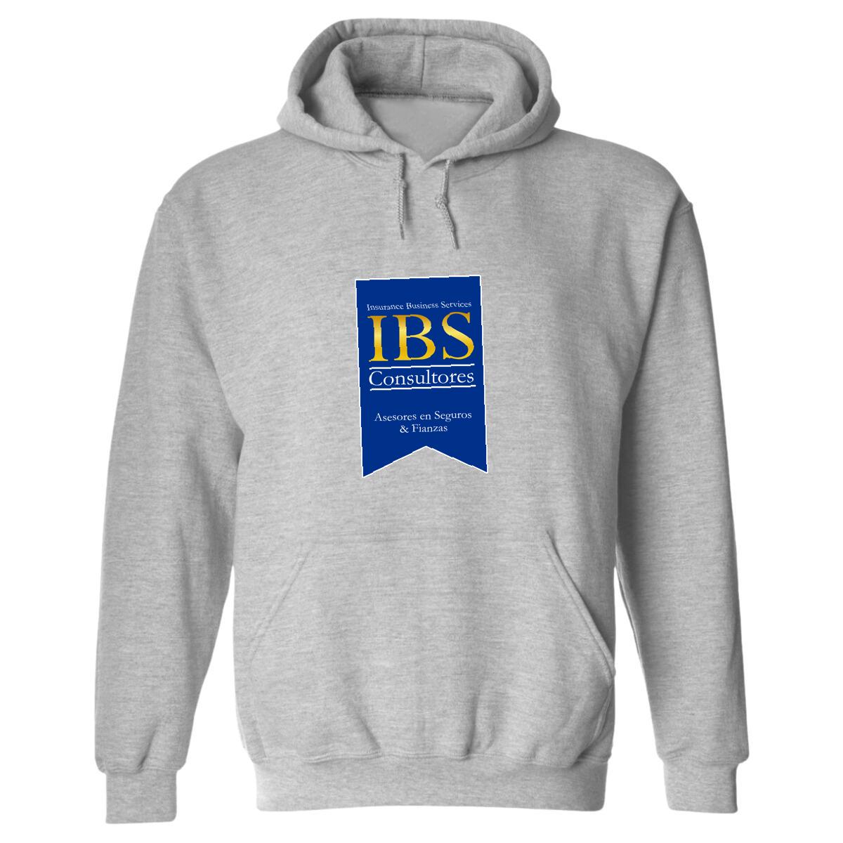 Sudadera c/Capucha Unisex Gris Personalizable Logo