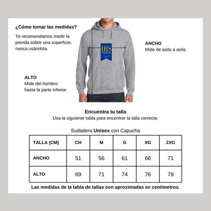 Sudadera c/Capucha Unisex Gris Personalizable Logo