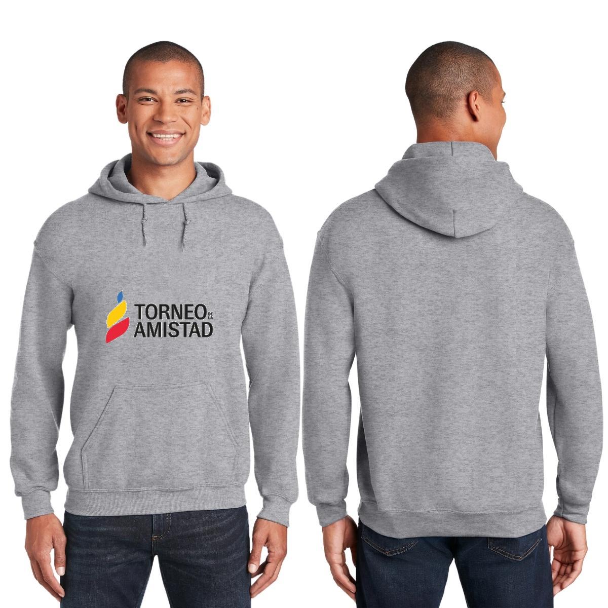 Sudadera c/Capucha Unisex Gris Personalizable Logo