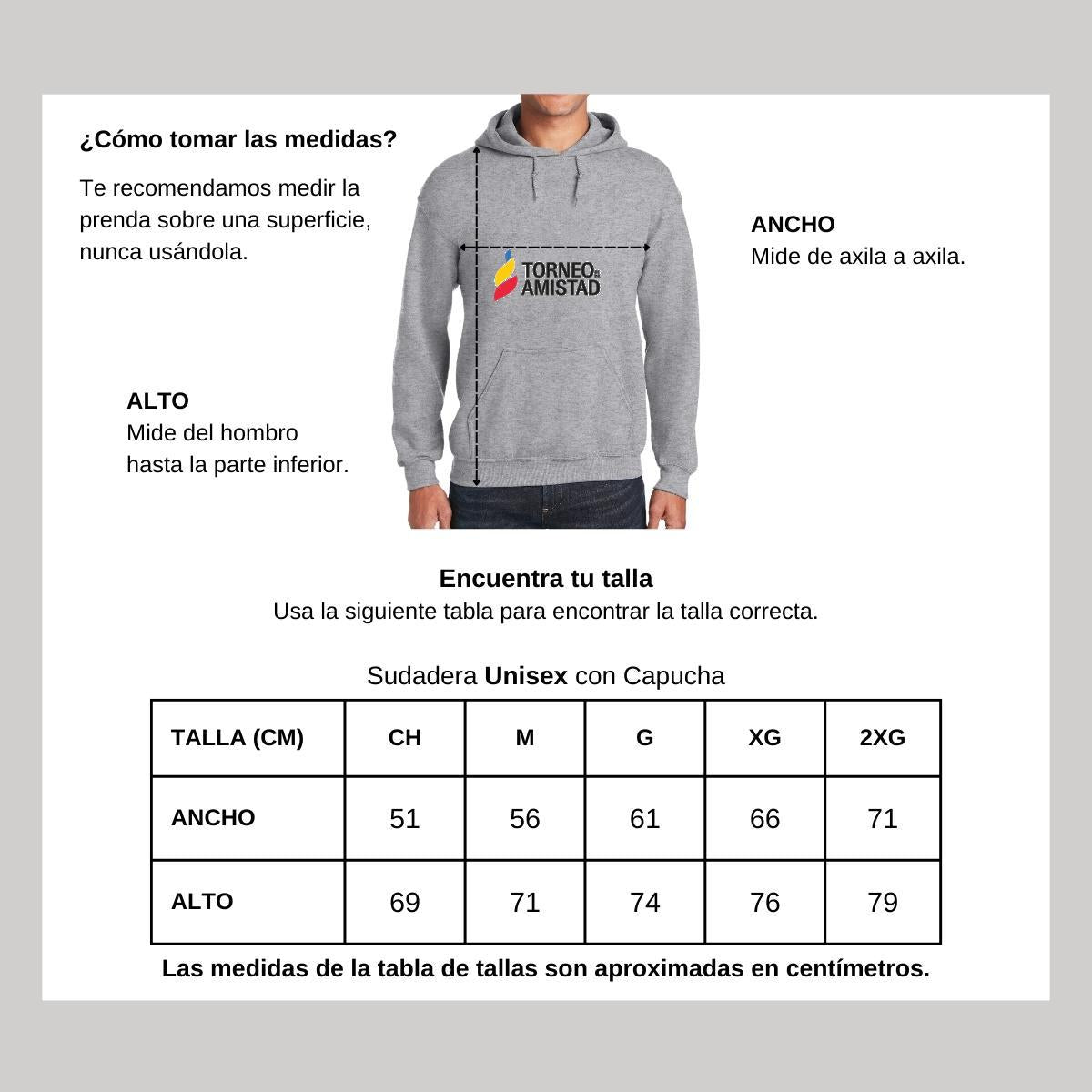 Sudadera c/Capucha Unisex Gris Personalizable Logo