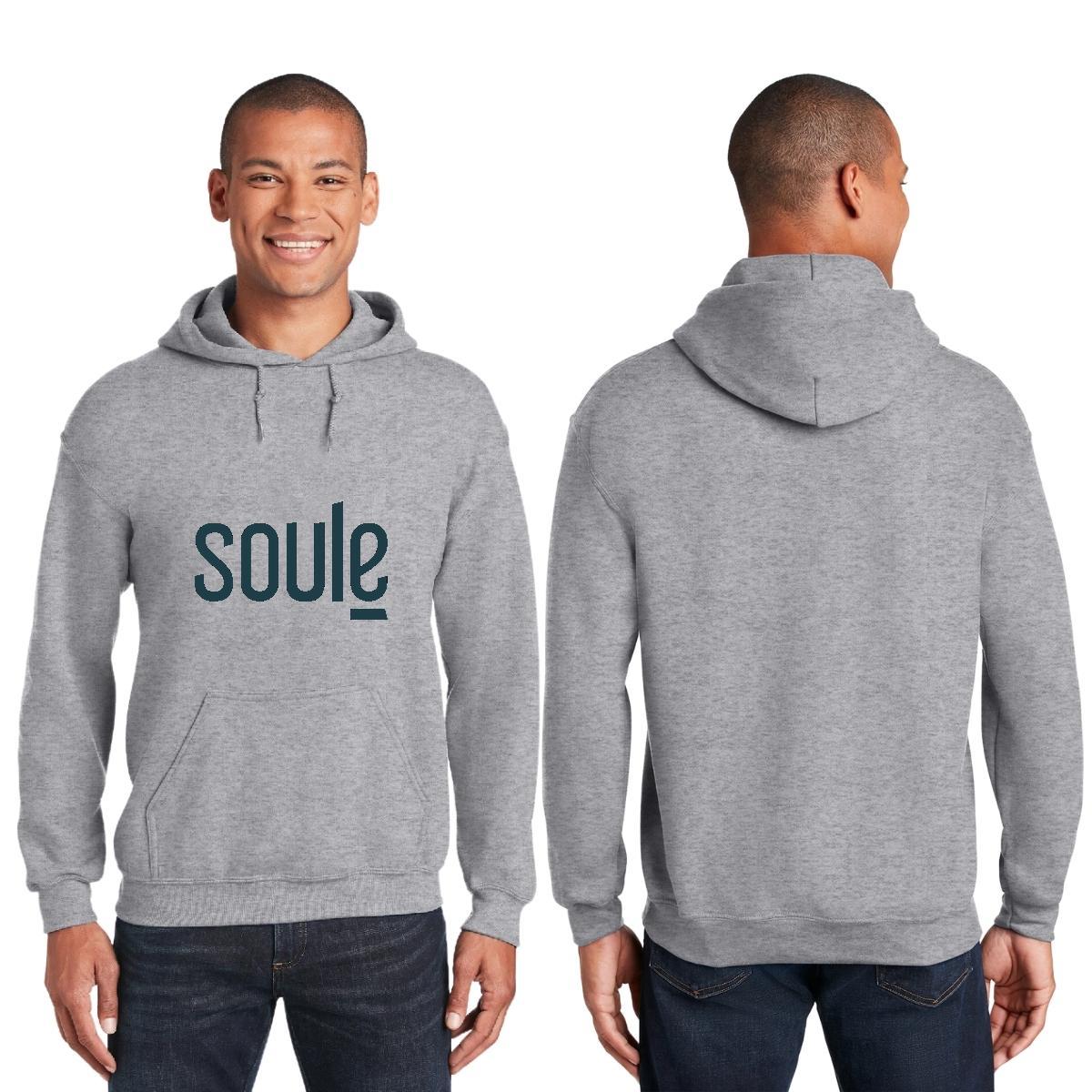 Sudadera c/Capucha Unisex Gris Personalizable Logo