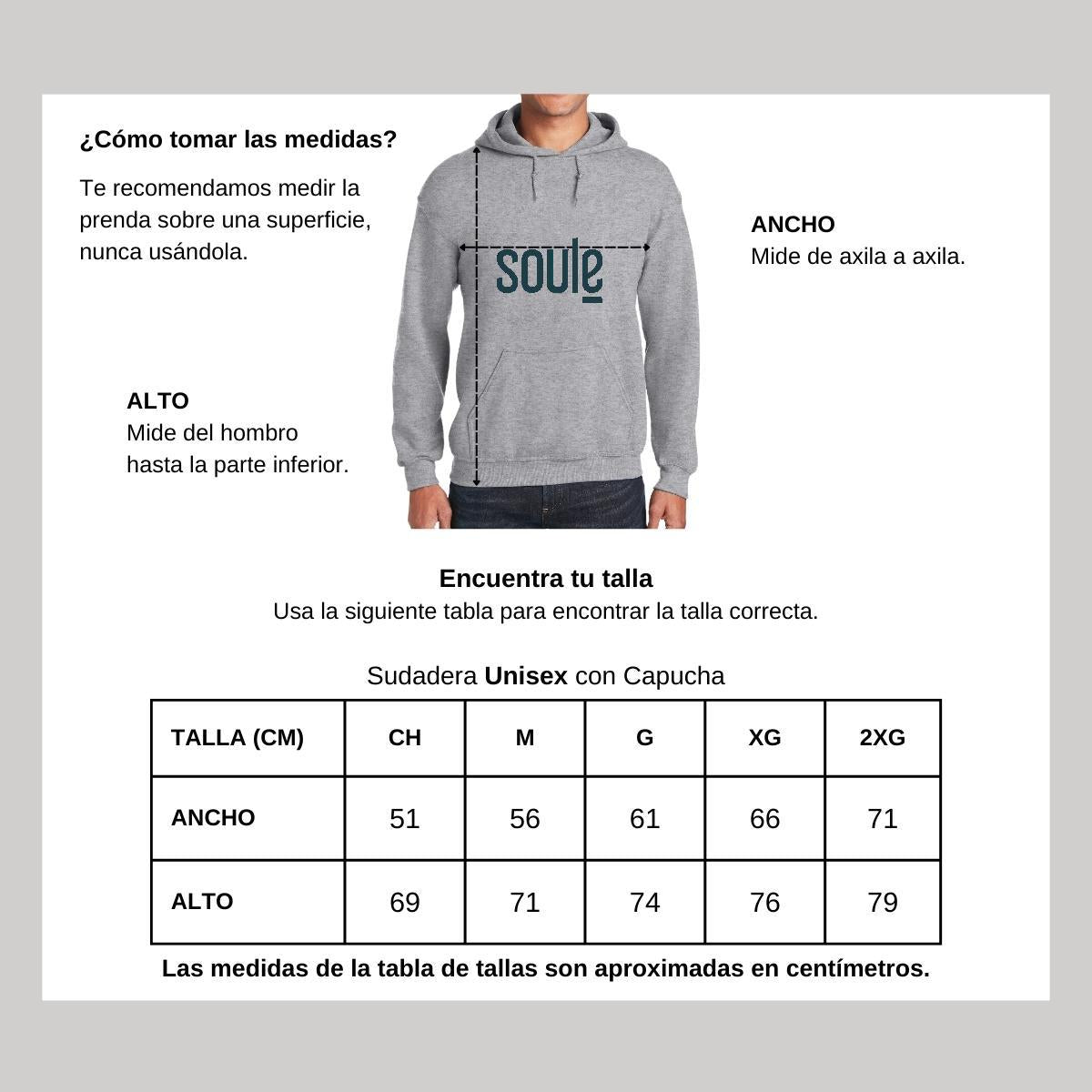 Sudadera c/Capucha Unisex Gris Personalizable Logo