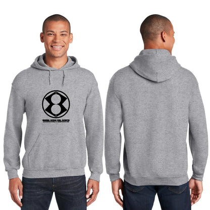 Sudadera c/Capucha Unisex Gris Personalizable Logo