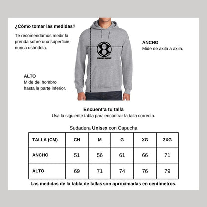 Sudadera c/Capucha Unisex Gris Personalizable Logo