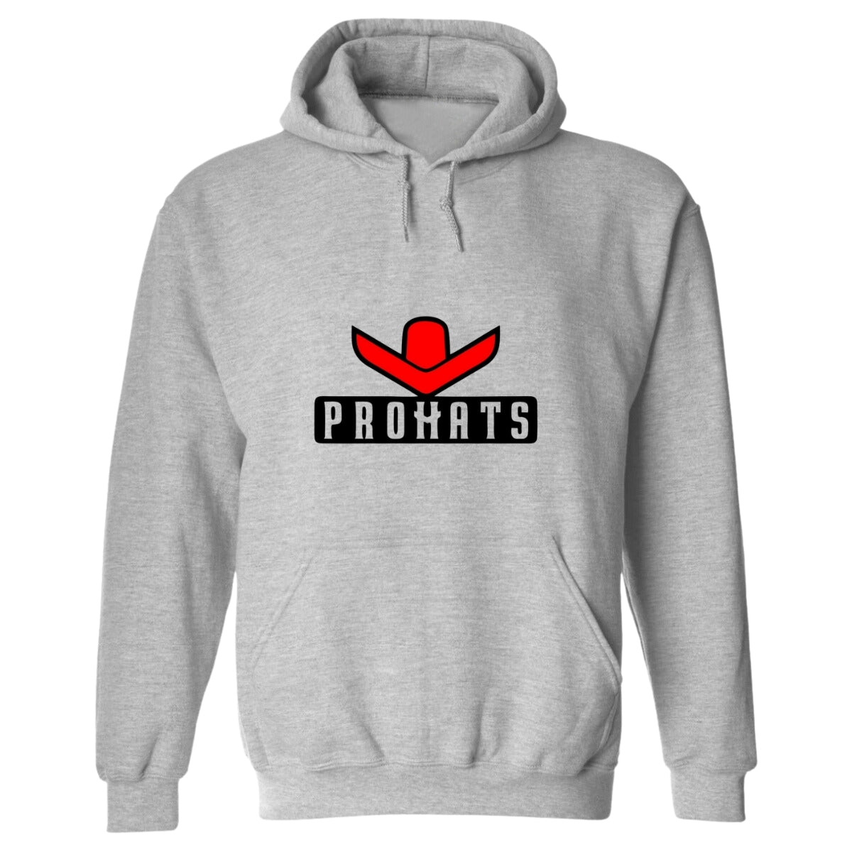 Sudadera c/Capucha Unisex Gris Personalizable Logo