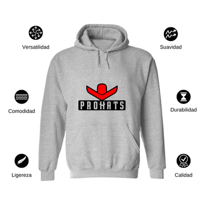 Sudadera c/Capucha Unisex Gris Personalizable Logo
