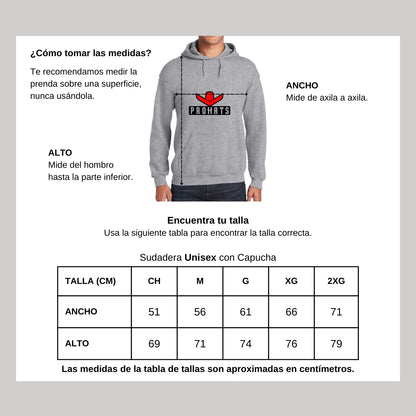 Sudadera c/Capucha Unisex Gris Personalizable Logo