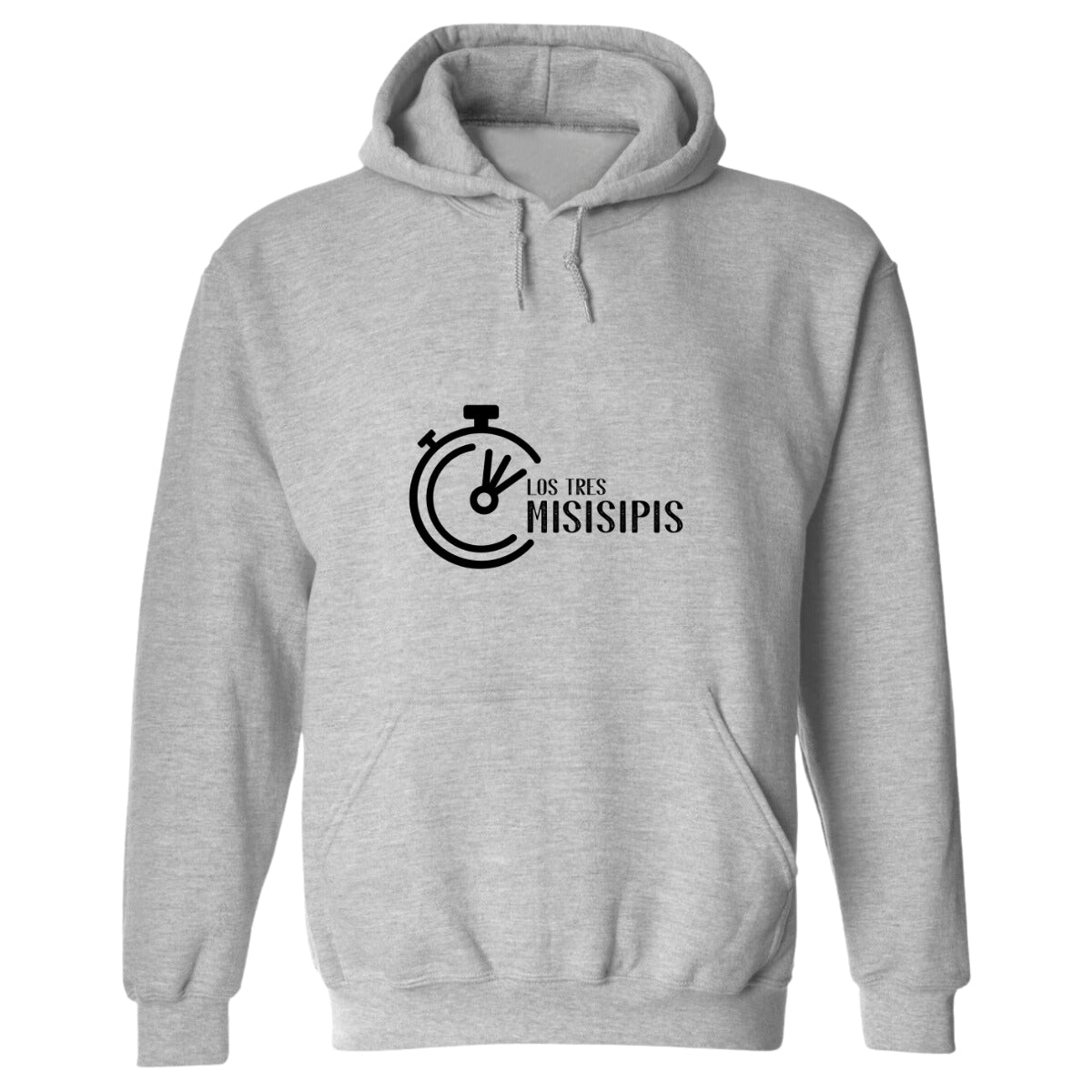 Sudadera c/Capucha Unisex Gris Personalizable Logo