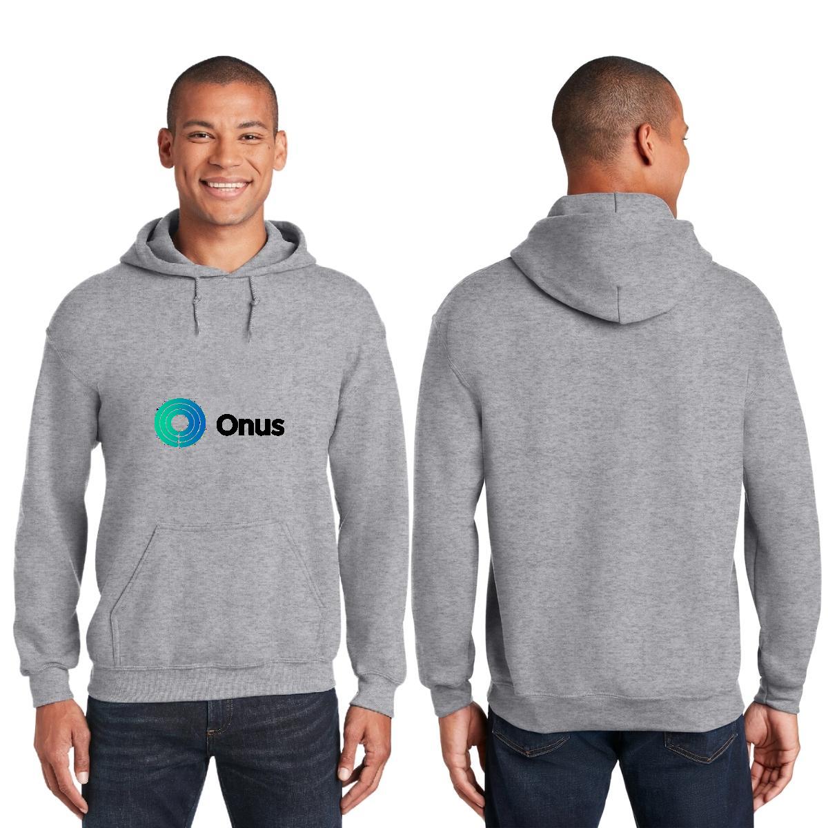 Sudadera c/Capucha Unisex Gris Personalizable Logo