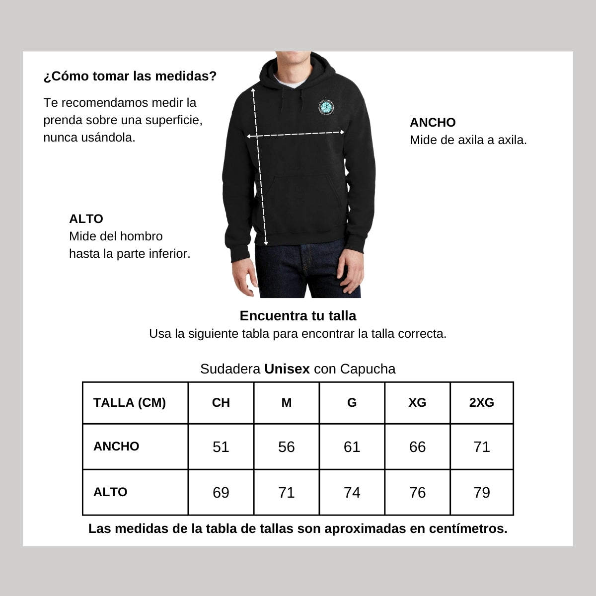Sudadera c/Capucha Unisex Negro Personalizable Escudo Ya No Quiero Echarle Ganas