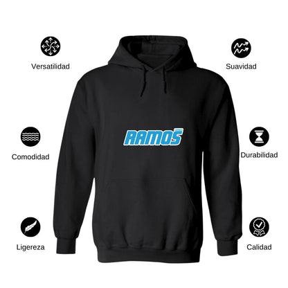Sudadera c/Capucha Unisex Negro Personalizable Logo