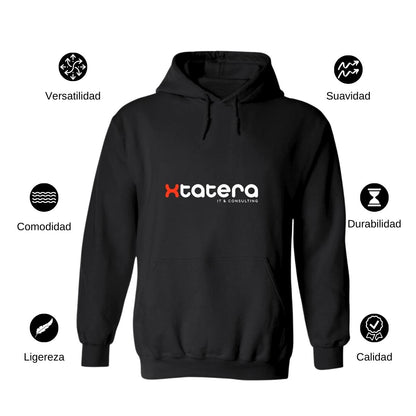 Sudadera c/Capucha Unisex Negro Personalizable Logo