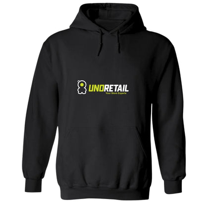 Sudadera c/Capucha Unisex Negro Personalizable Logo