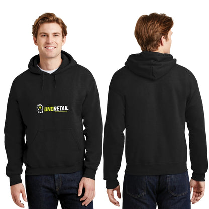 Sudadera c/Capucha Unisex Negro Personalizable Logo