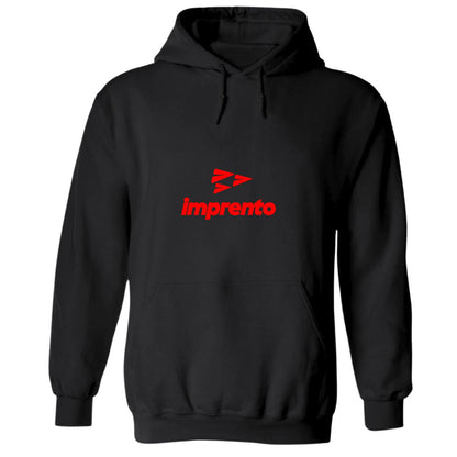 Sudadera c/Capucha Unisex Negro Personalizable Logo