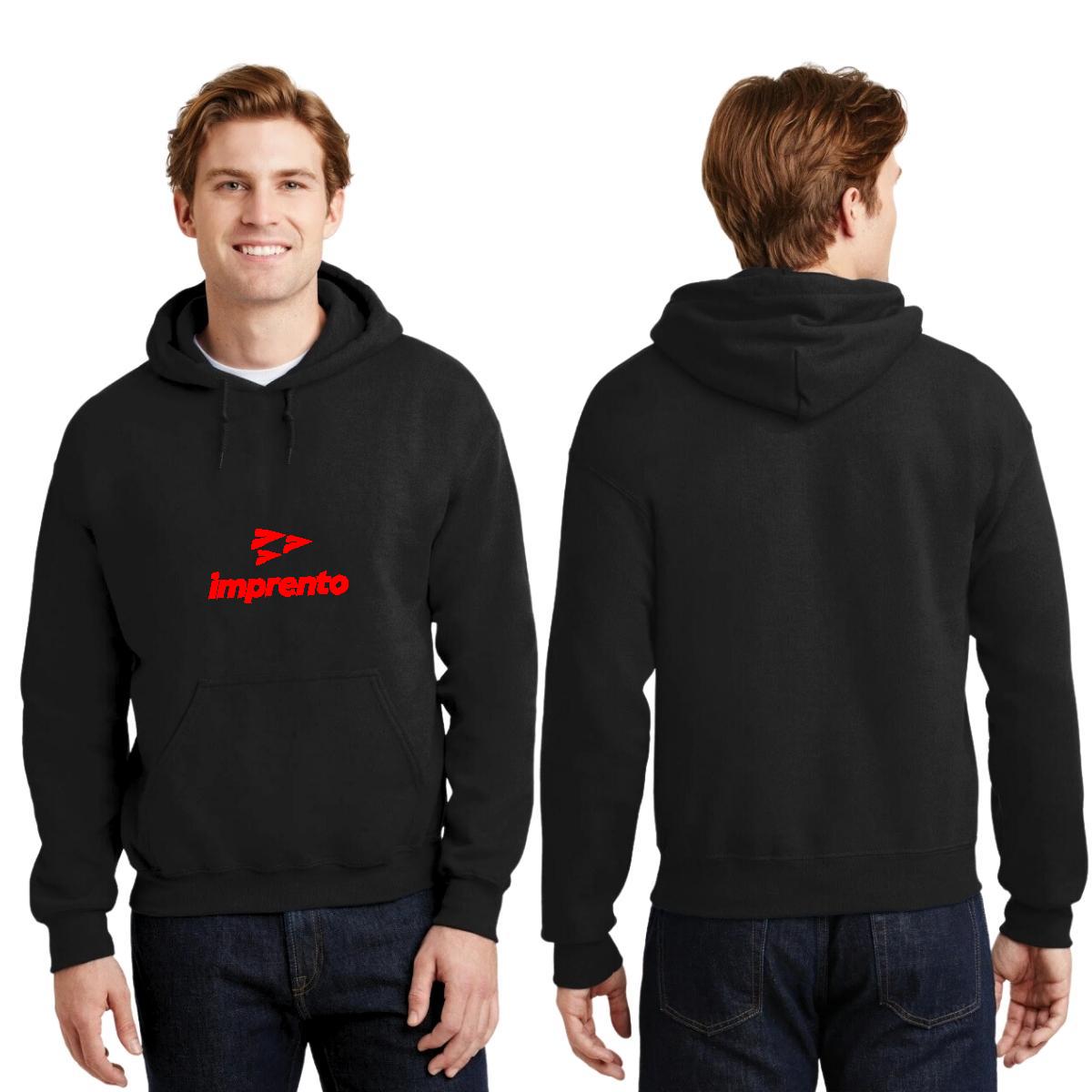 Sudadera c/Capucha Unisex Negro Personalizable Logo