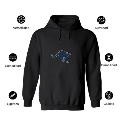 Sudadera c/Capucha Unisex Negro Personalizable Logo