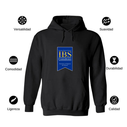 Sudadera c/Capucha Unisex Negro Personalizable Logo
