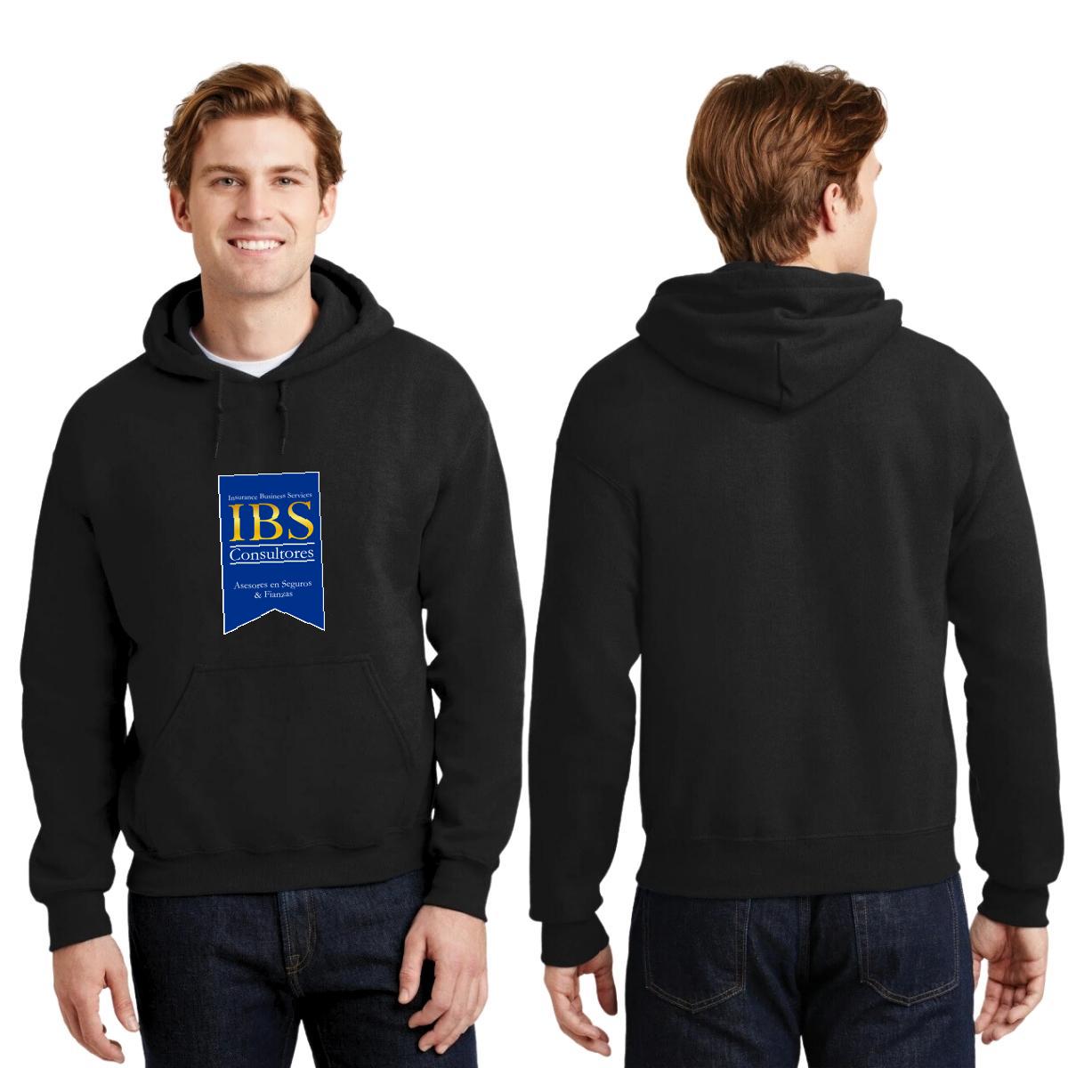 Sudadera c/Capucha Unisex Negro Personalizable Logo