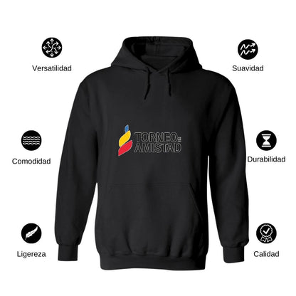 Sudadera c/Capucha Unisex Negro Personalizable Logo