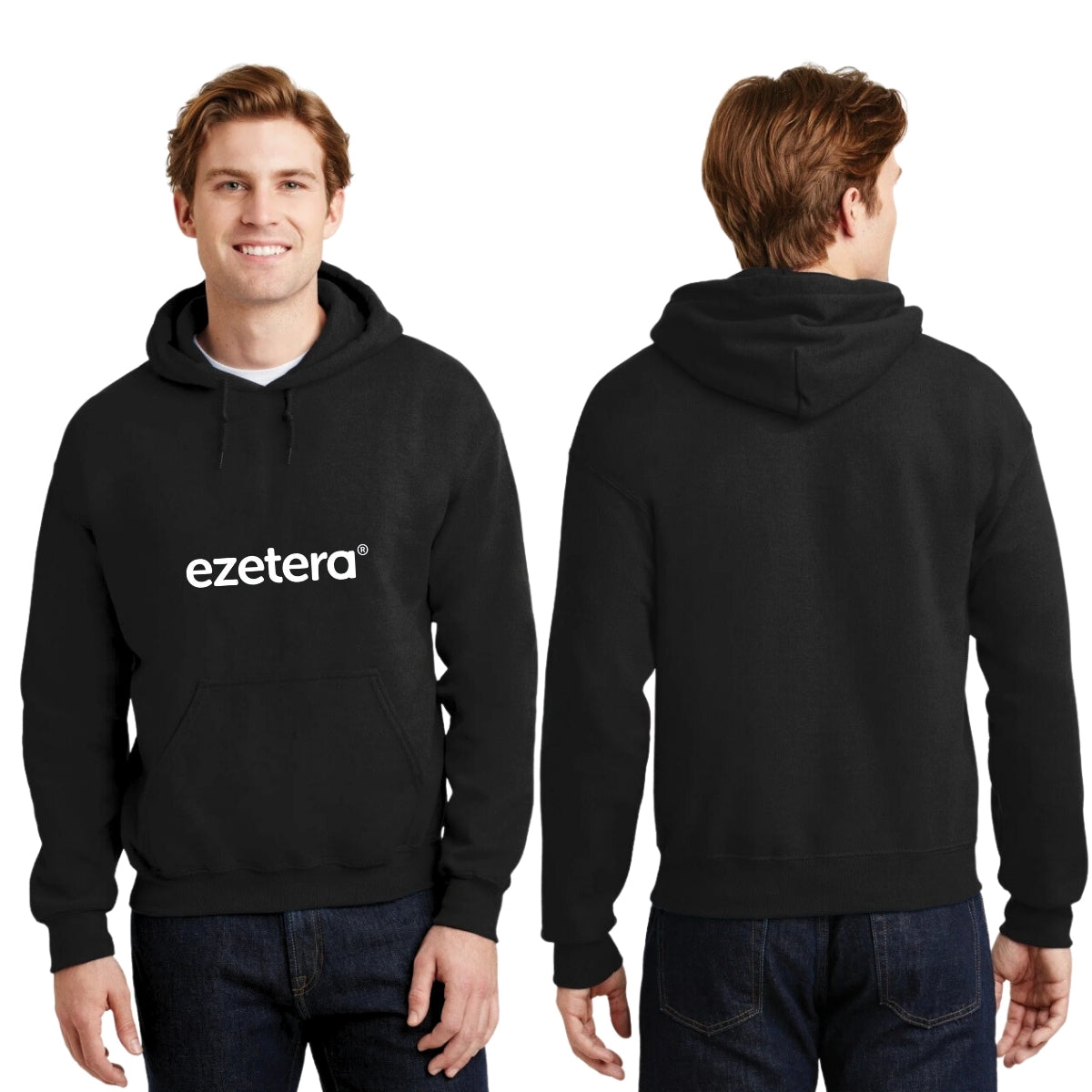 Sudadera c/Capucha Unisex Negro Personalizable Logo