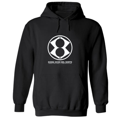 Sudadera c/Capucha Unisex Negro Personalizable Logo