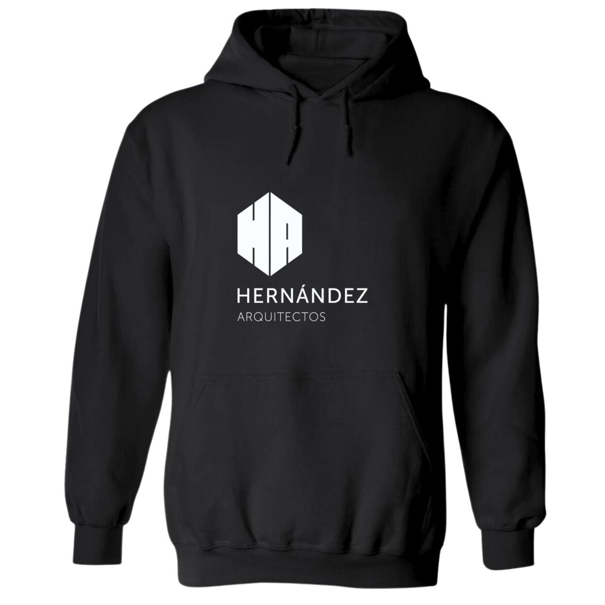 Sudadera c/Capucha Unisex Negro Personalizable Logo