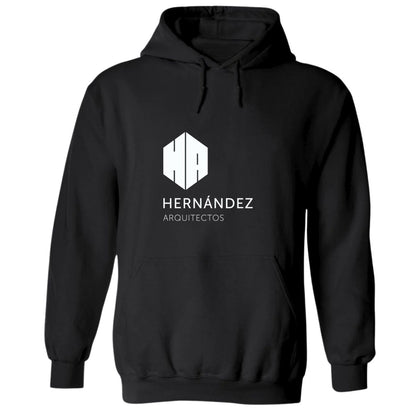 Sudadera c/Capucha Unisex Negro Personalizable Logo