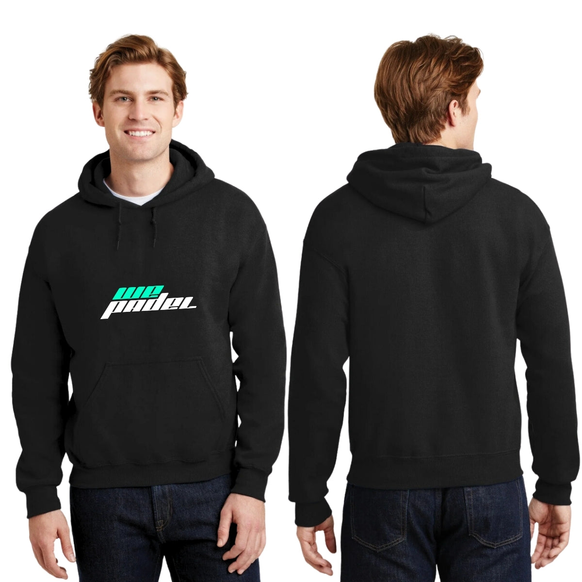 Sudadera c/Capucha Unisex Negro Personalizable Logo