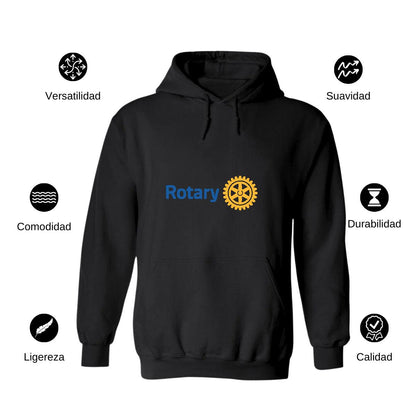 Sudadera c/Capucha Unisex Negro Personalizable Logo