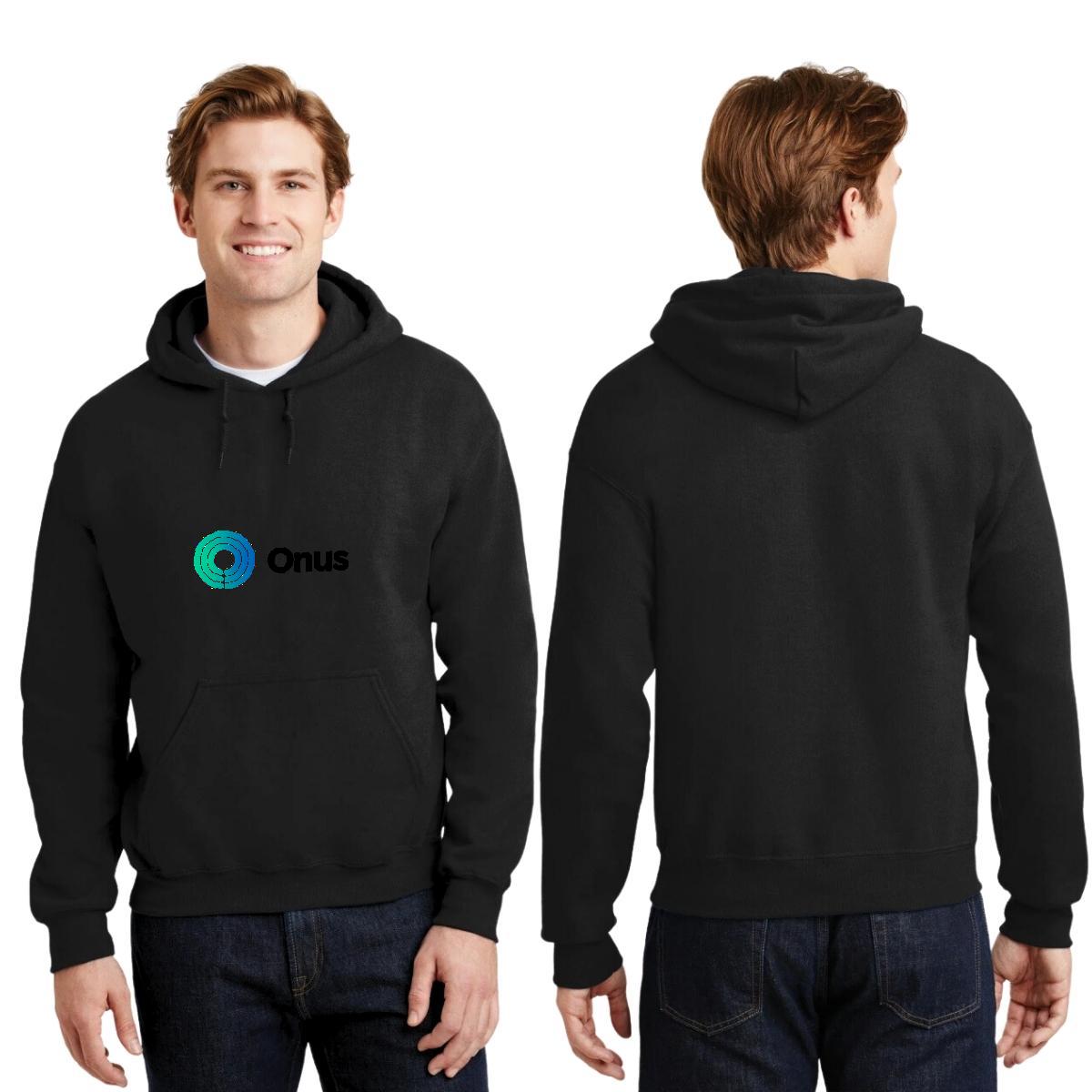 Sudadera c/Capucha Unisex Negro Personalizable Logo